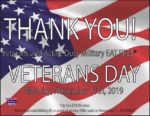 Bandanas BBQ Veterans Day FREE Meal