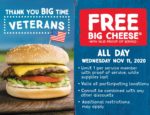 Farmer Boys Veterans Day FREE Big Cheese® Burger