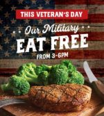 Logan’s Roadhouse Veterans Day FREE American Roadhouse Menu Meal