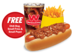Wienerschnitzel Veterans Day FREE Chili Dog Meal