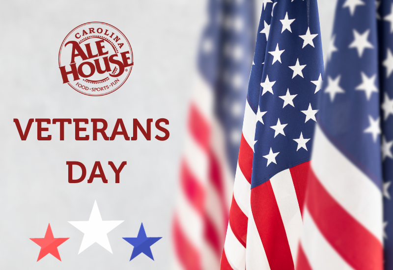 Carolina Ale House FREE Half Rack Rib Platter on Veterans Day